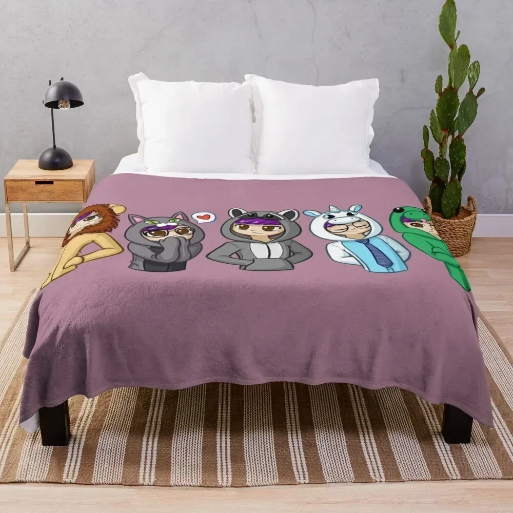 

Sanders Sides Onesies - Core 4 + Deceit Throw Blanket Multi Use Warm Blanket for Living Room Bedroom