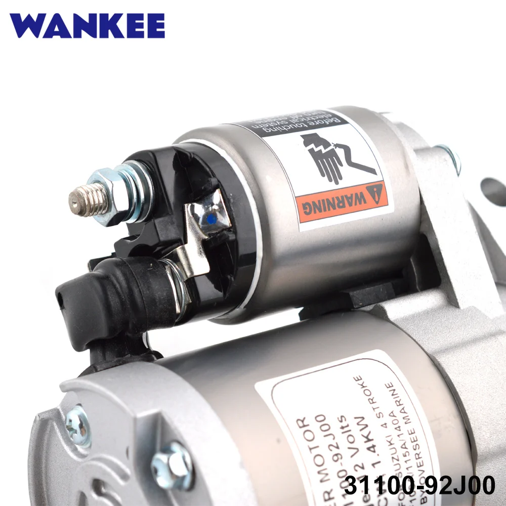 Starting Motor 31100-92J00 for Suzuki DF100 DF115 DF140 100HP 115HP 140HP Outboard 2016-2024