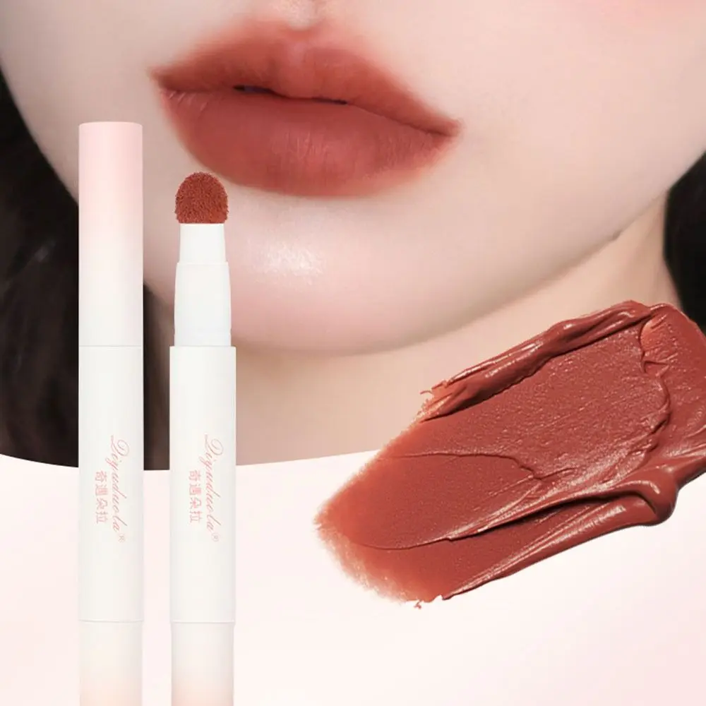 Lip Care Cosmetics Waterproof White Tube Lipstick Long Lasting Natural Lip Gloss Non-Stick Smooth Cute Lipstick Health Beauty