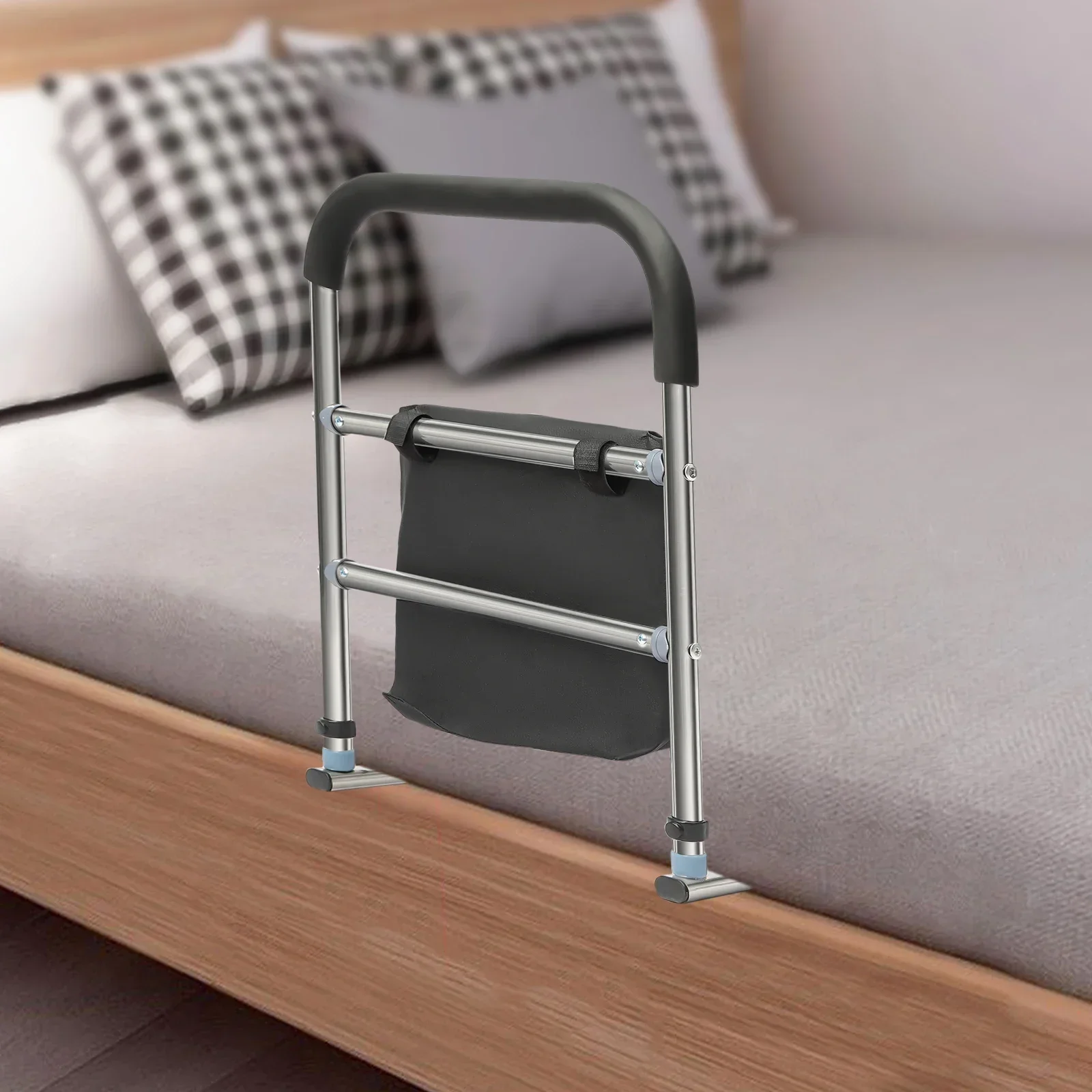 Maniglione da comodino regolabile per adulti anziani Corrimano anticaduta con impugnatura antiscivolo per la cura dell'ospedale domestico