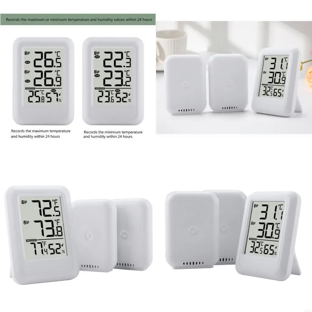 

R66A Цифровой термогигрометр с дистанционным считыванием с дальностью передачи 100 м и возможностью настенного монтажа в и на