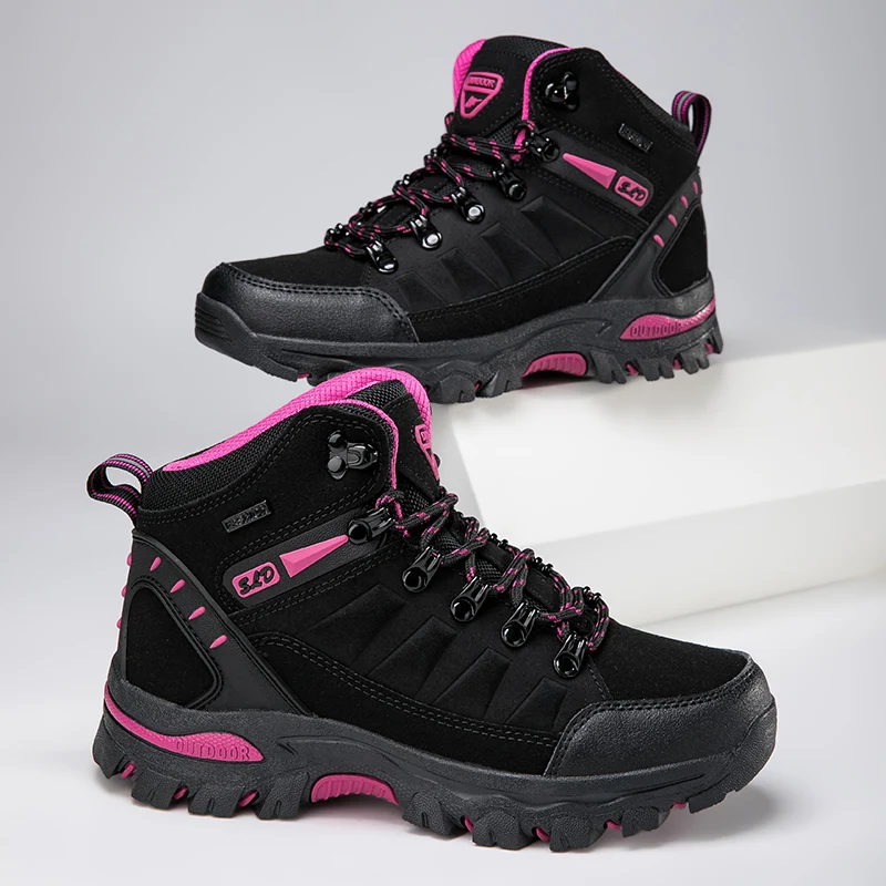 Botas de invierno para Mujer, Botas Trekking al aire libre, zapatos de senderismo para Mujer, zapatillas de Trekking para escalada de montaña, Botas Wandelschoenen para Mujer_voghion.com