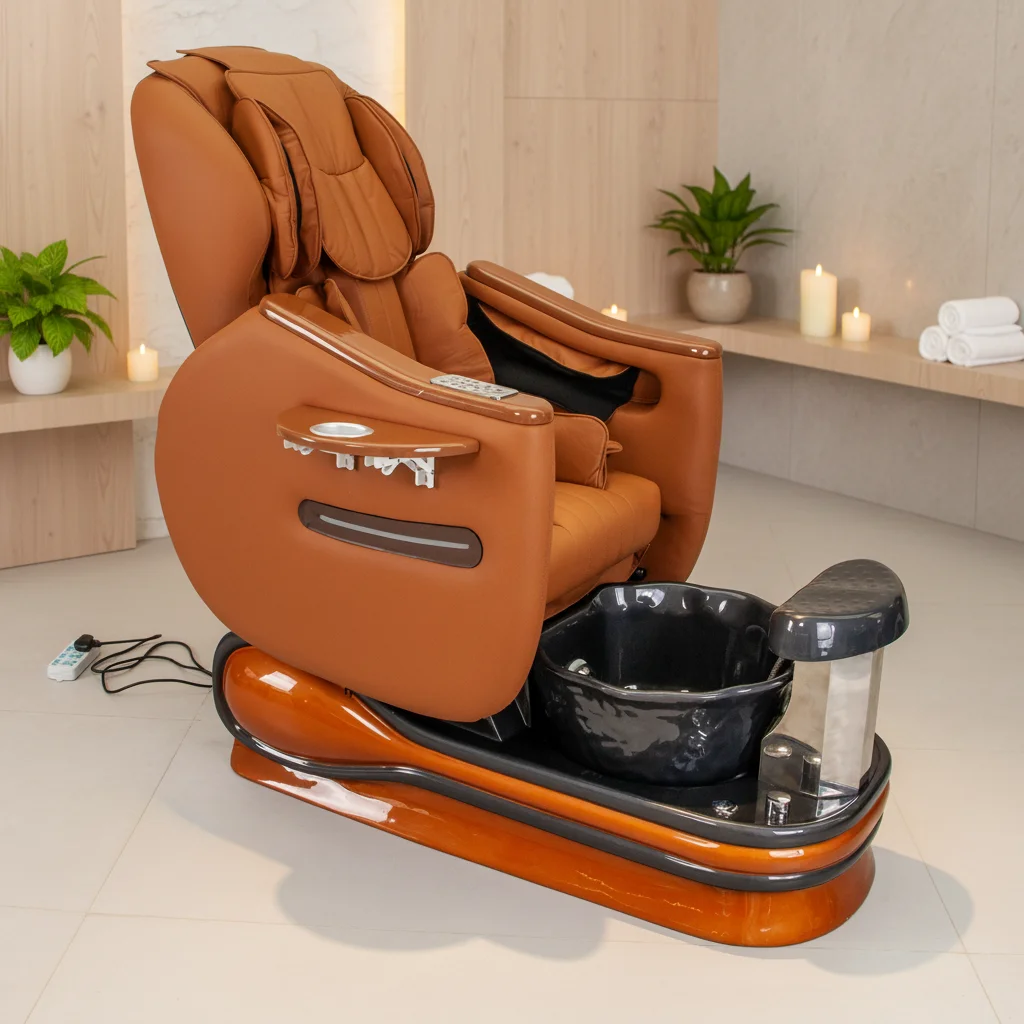 Luxury Spa Pedicure Chair with Massage Electric Spa Chair Foot Care Pedicure Chair Reclining Massage Salon Spa Equipment