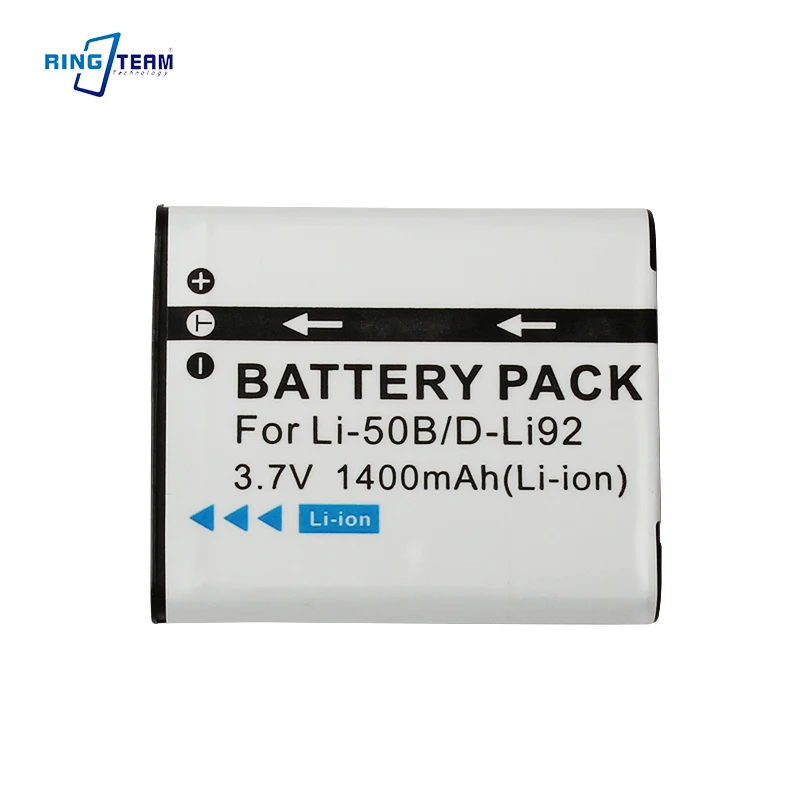 Batería de cámara Li-50B para batería Olympus Li 50b para Pentax XZ-1 SP-800UZ SZ-30 D-LI92
