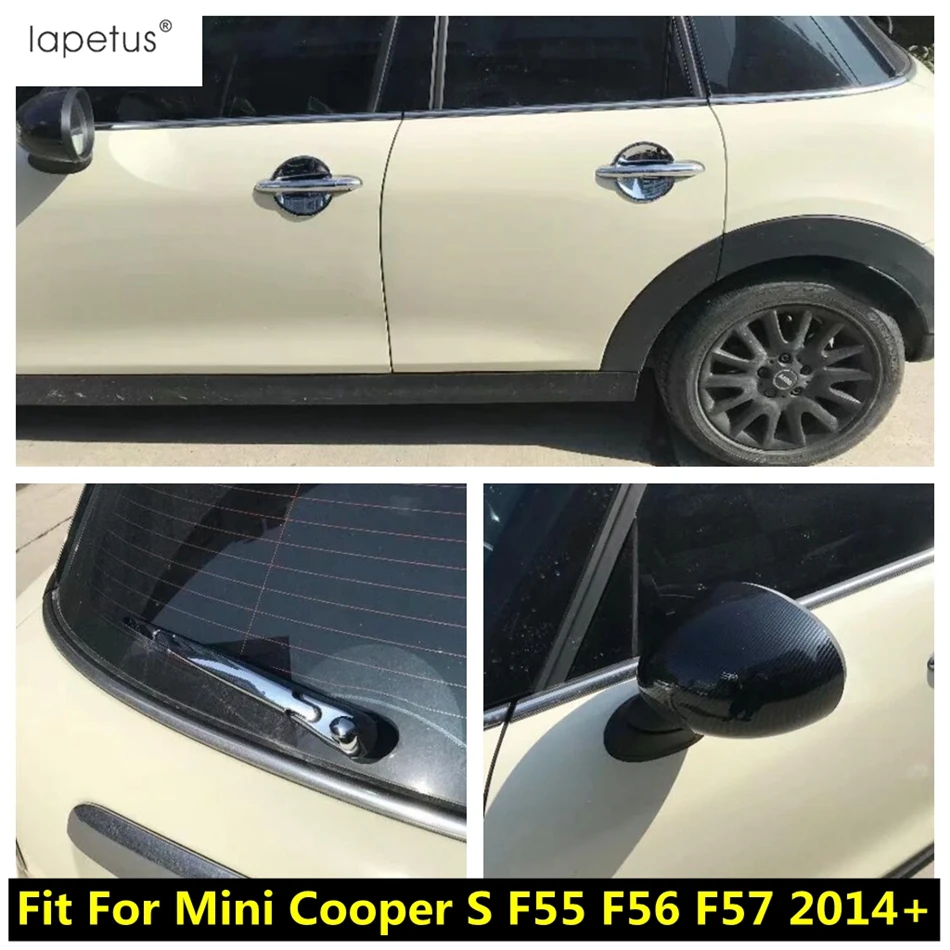 

Rear Window Wiper / Rearview Mirror / Door Handle Bowl Cover Trim For Mini Cooper S F55 F56 F57 2014 - 2020 Chrome Accessories