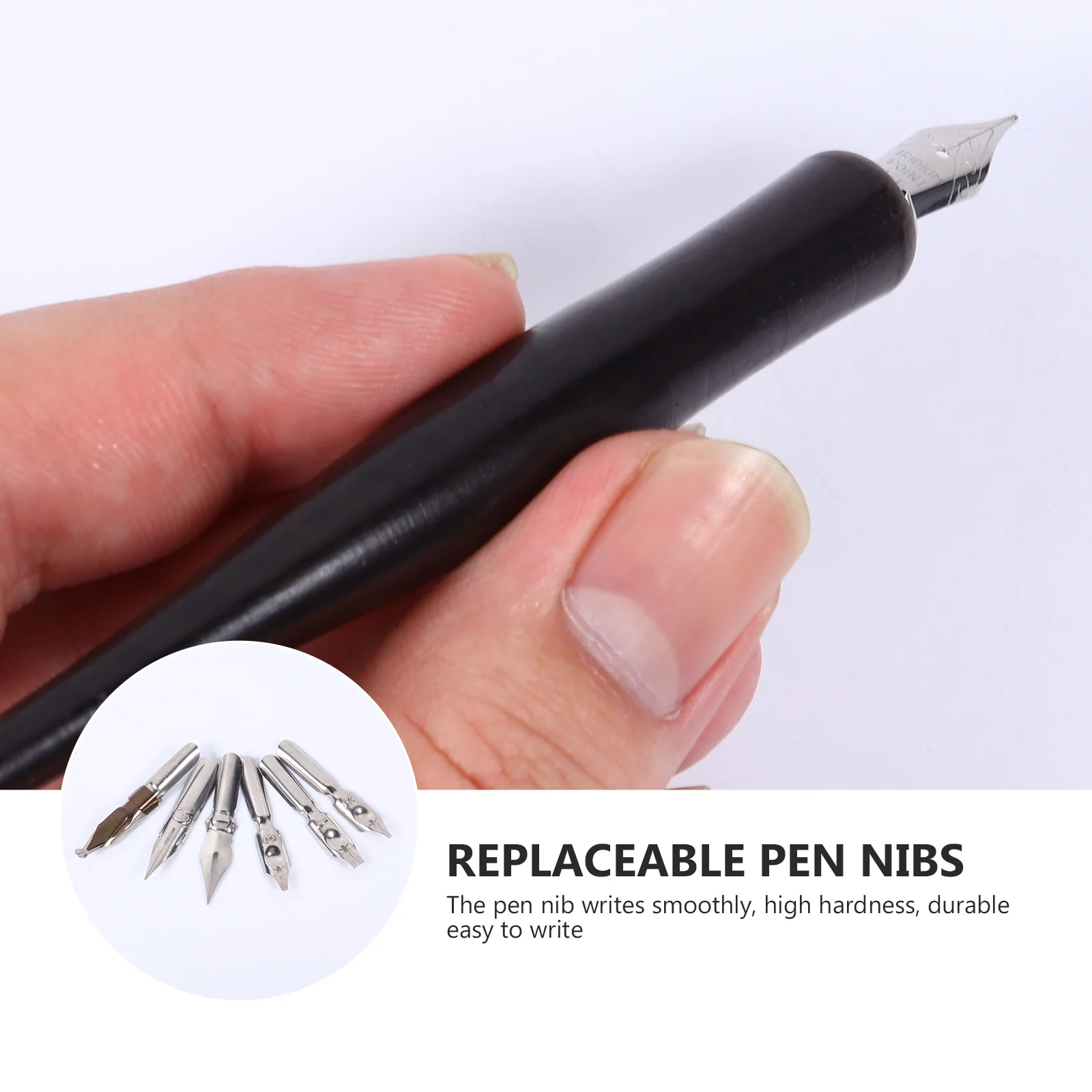 Набор ручек TEHAUX, деревянная косая ручка для студентов, ретро, письмо на день Святого Валентина, стеклянные акриловые вывески, изготовление в стиле фонтана