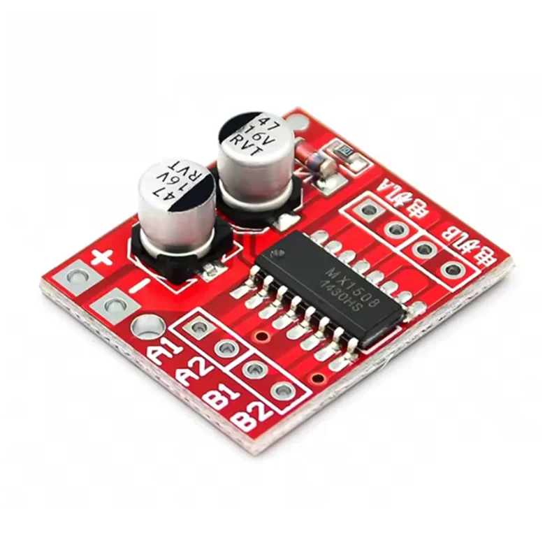 Módulo de control de motor de CC MX1508 con inversión de velocidad PWM, puente H dual para motor paso a paso, Mini Victory L298N, motor de CC de 2 canales