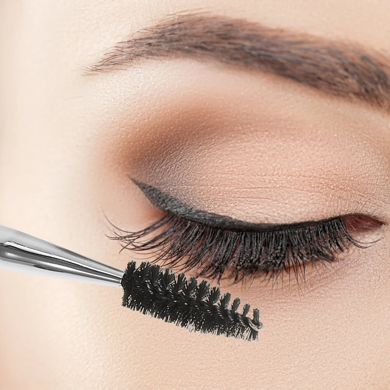 2 pezzi spazzola per ciglia set di pennelli per sopracciglia strumenti di trucco portatili leggeri per estensioni delle ciglia ciglia naturali e toelettatura delle sopracciglia