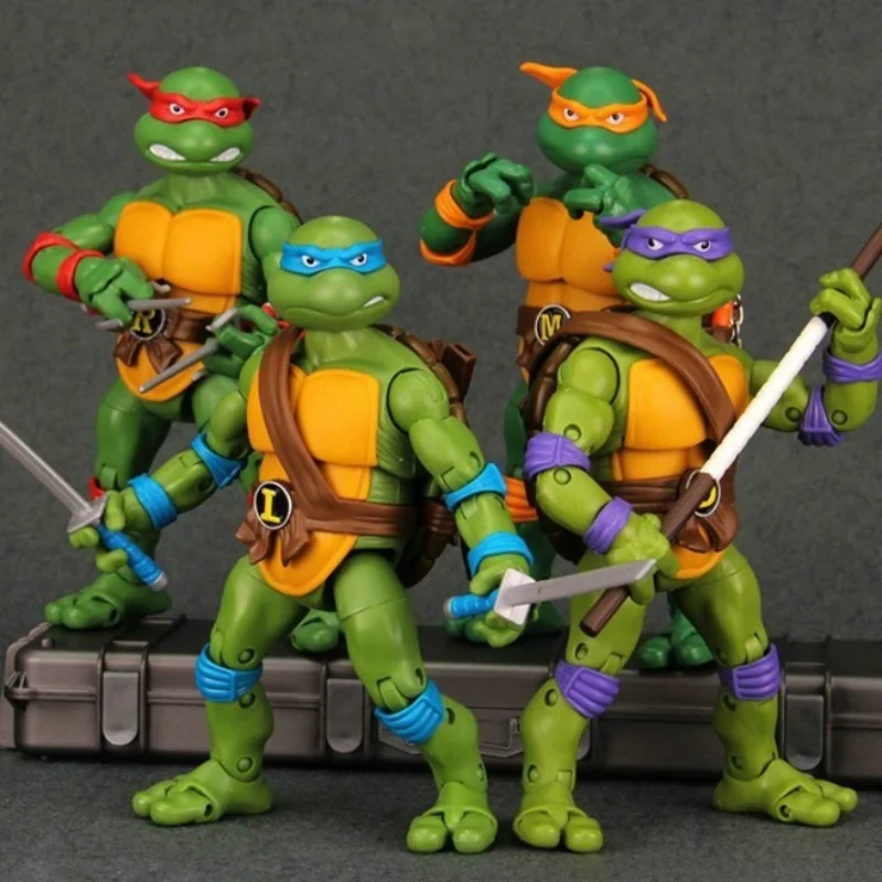 

17cm Original Cartoon Figure Teenage Mutant Ninja Turtles Classic Action Figures Action Decoration Kids Toys Children's Gifts