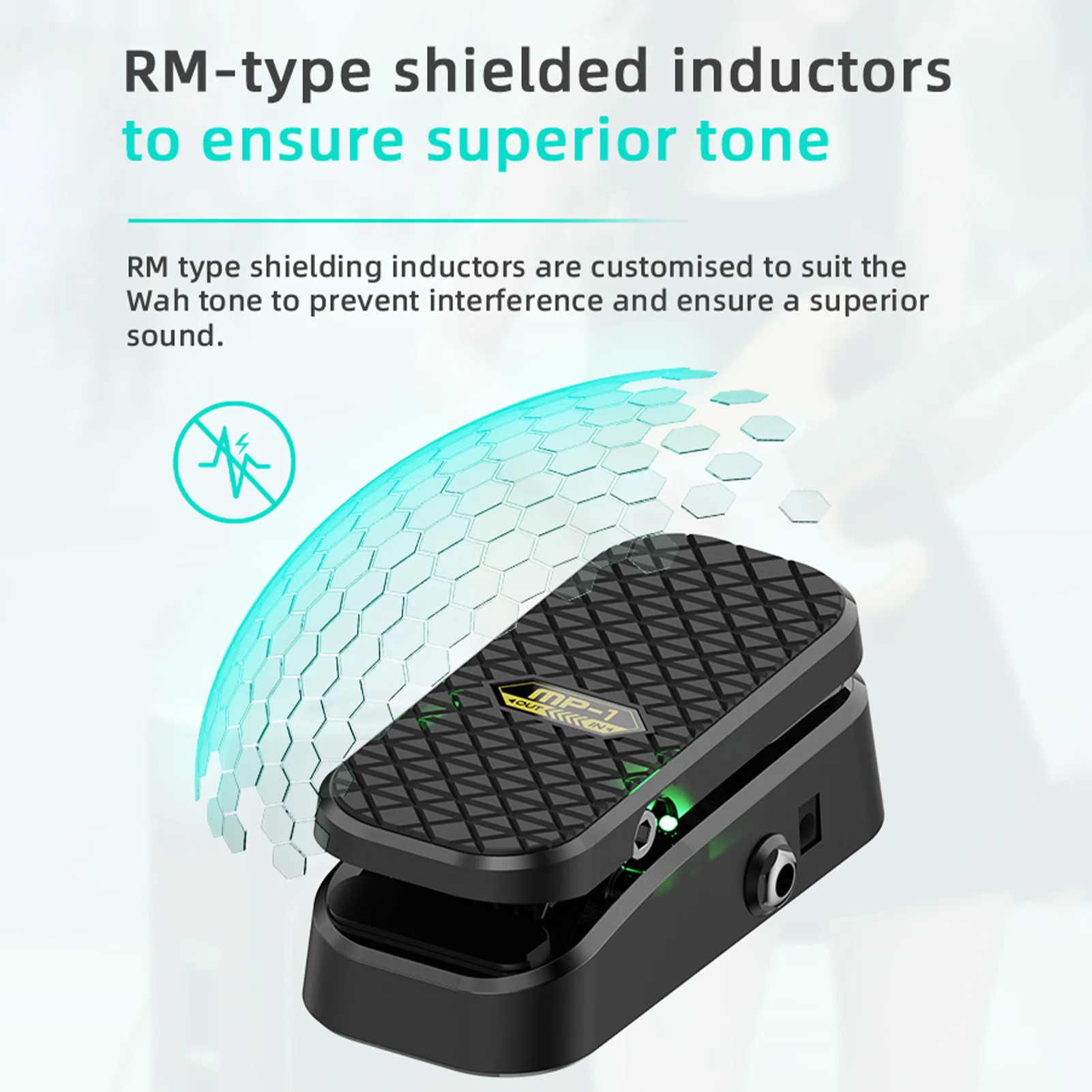 Guitar Wah Volume Pedal 2 Function Effects Pedal with RM Shielded Inductor Guitar Wah Volume Effects for Electric Guitar