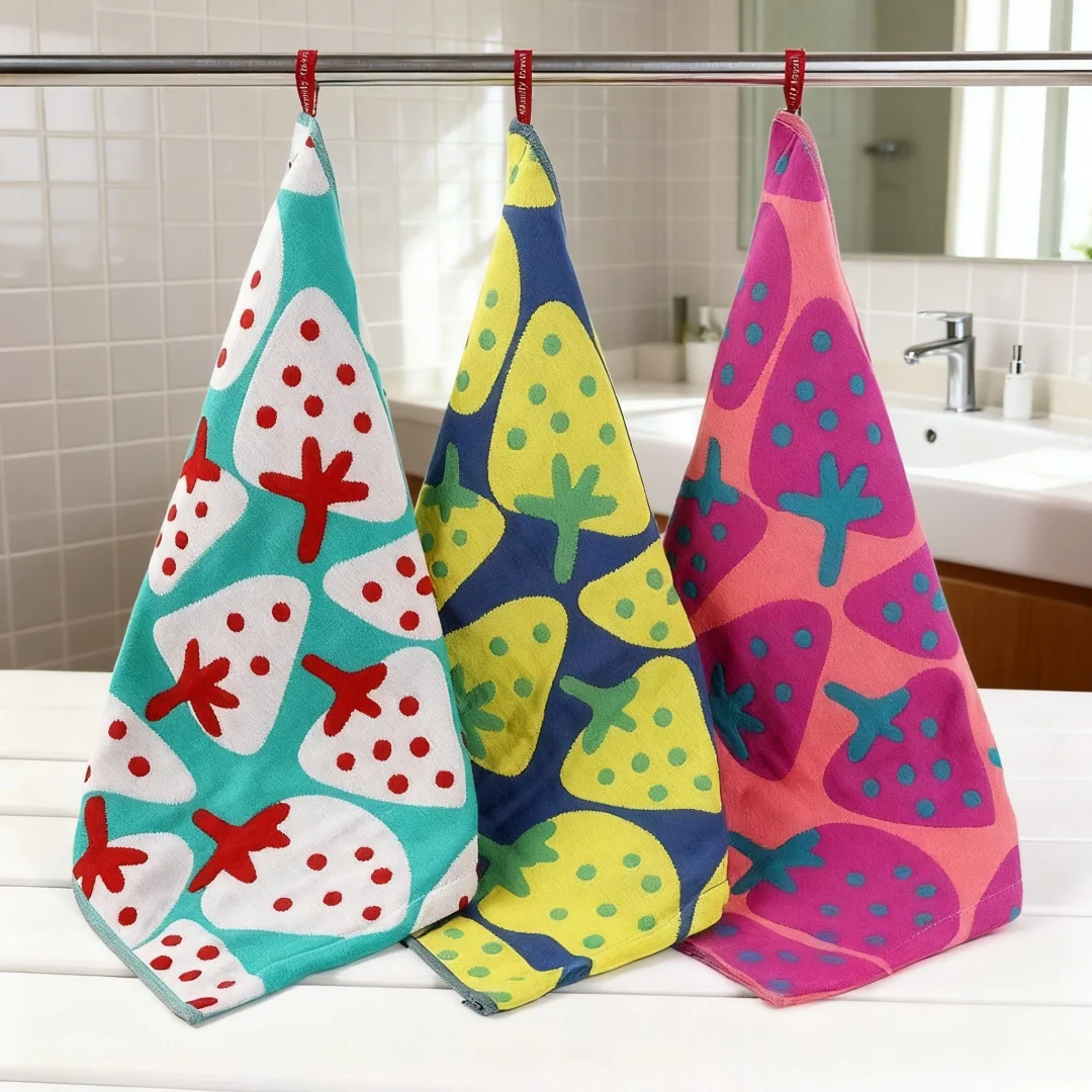 3/1Pcs Useful Towel Square Face Towel Strong Water Absorption Small Pure Cotton Wipe Hands Soft Absorbent Kitchen Square Scarf