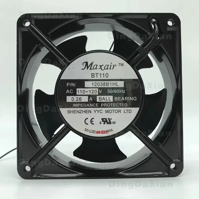 

D For MAXAIR BT110 12038B1HL AC110V-120V 0.26A 12038 12CM Cooling Fan