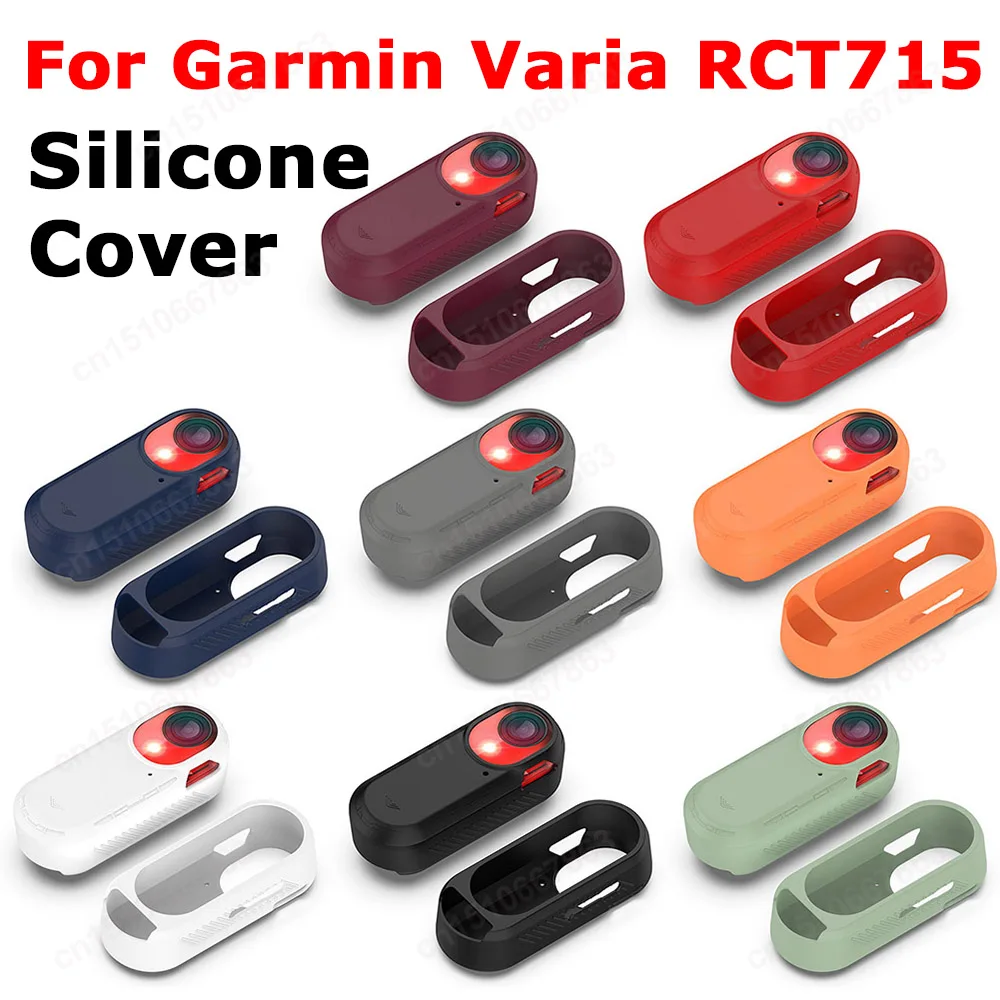 Silicone Smart Bike Lights Protector Case Cover For Garmin Varia RCT715 Protective Cover Shockproof For Garmin Varia RCT715