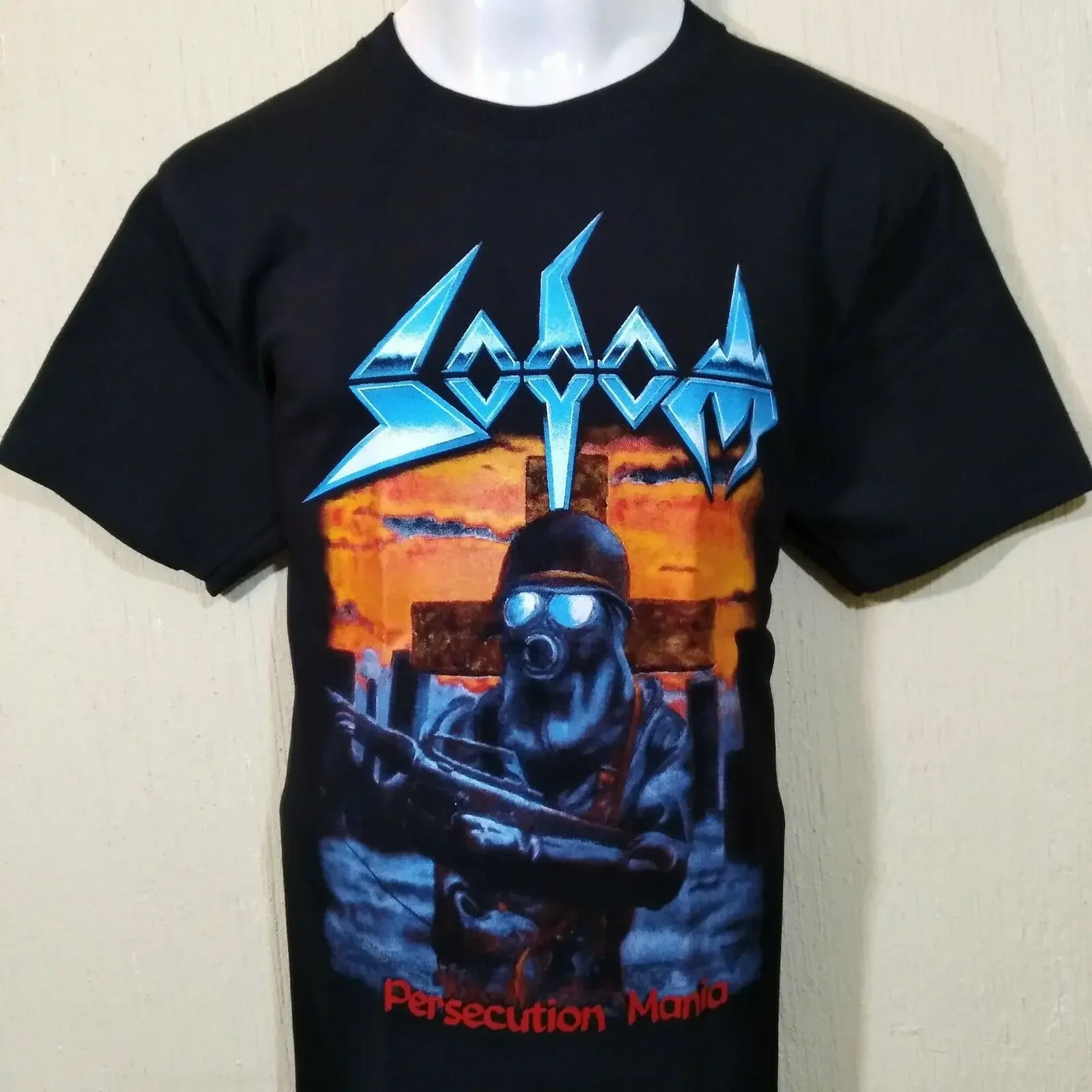 SODOM Persecution Mania BLACK T-SHIRT SIZE MEDIUM 100% COTTON YAZBEK BRAND