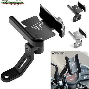 Support de téléphone portable en aluminium pour guidon, miroir, support pour Triumph Trident 660, Tiger 800, 900, IGHTSPEED, Triple 1050 R, 675 ScramJeff NX400 NX500