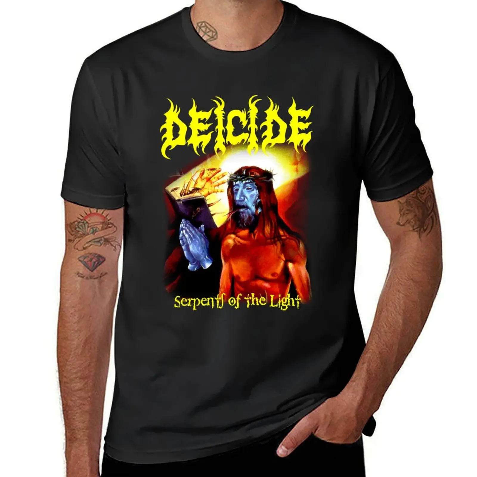 

Deicide - Serpents of the Light Classic Old School Death Metal Funny Cool T-Shirt customizeds black t-shirts for men