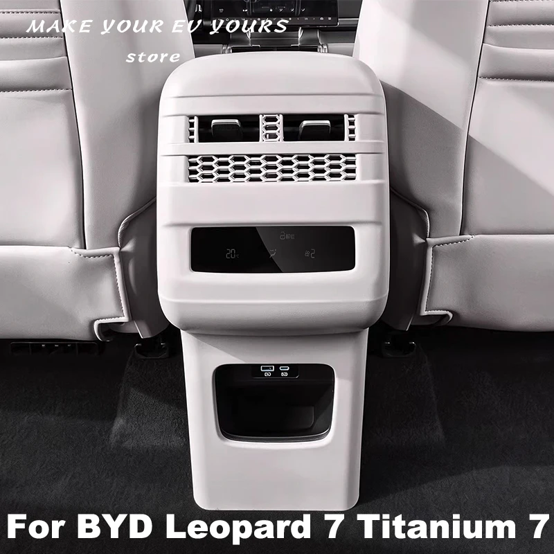 

For BYD Leopard 7 Titanium 7 2025 2026 Car Back Rear Air Vent Outlet Anti-kick Board Trim Protector Cover Car Accessories