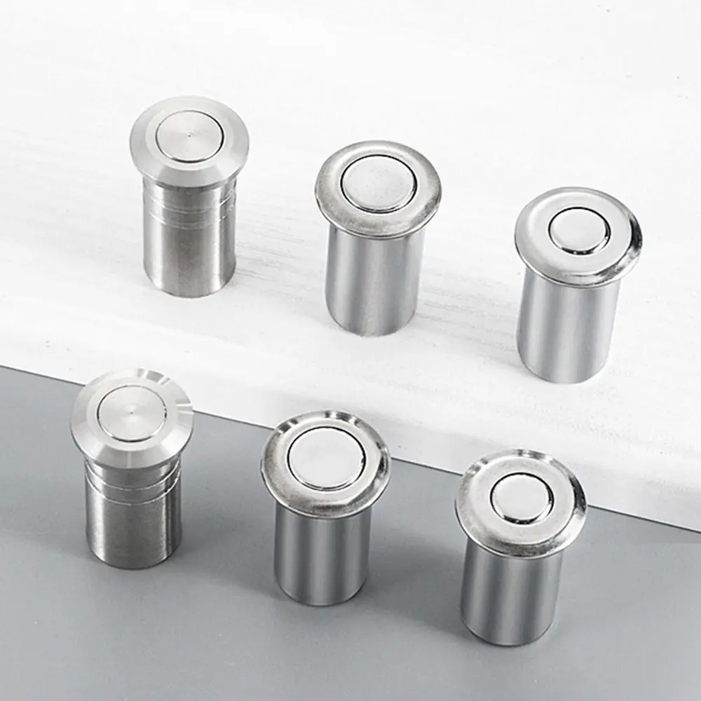 Durable Dust-proof Door Bolt Cover Stainless Steel Hardware Latch Cover Invisible with Accessories Door Latch Protection Door