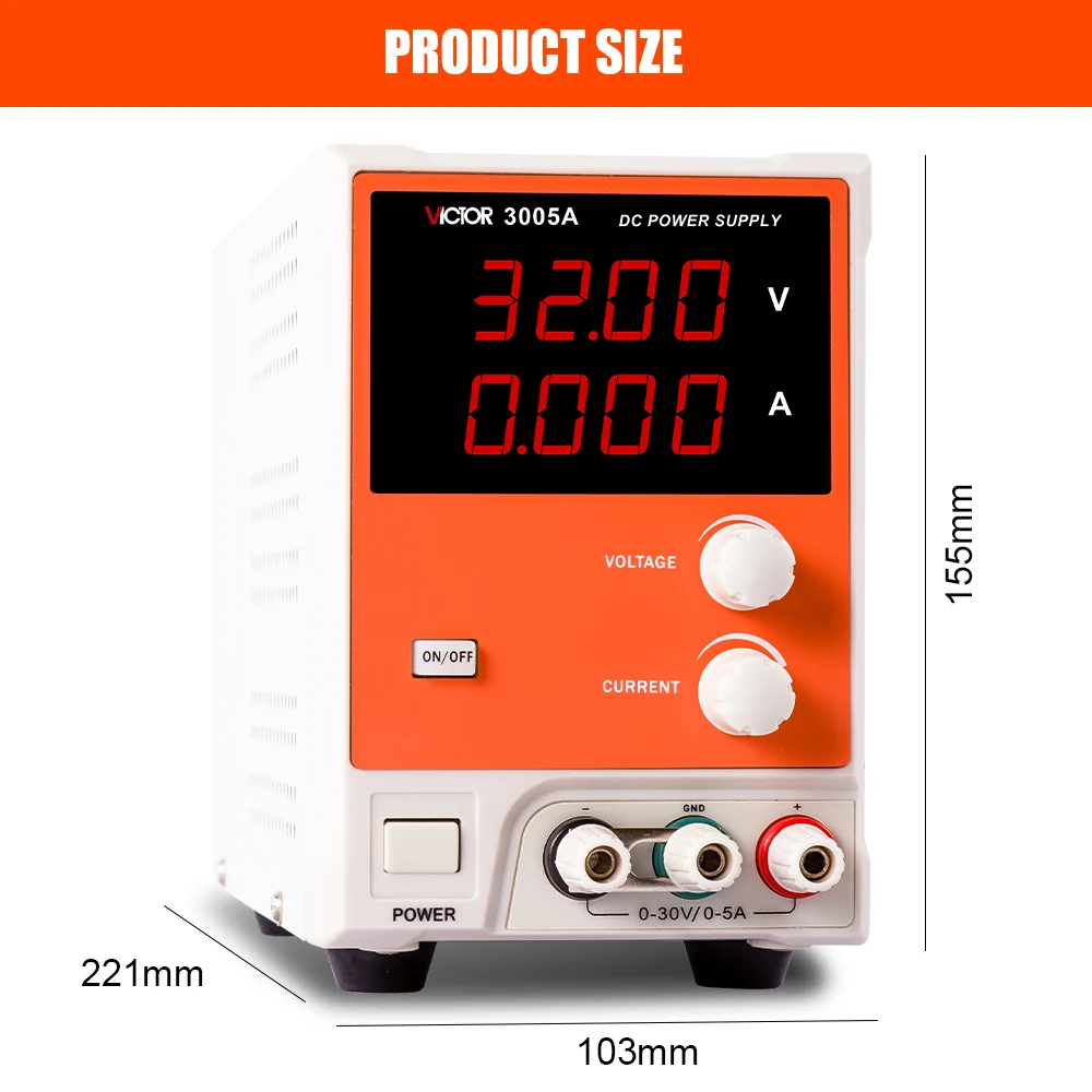 Victor 3003A alimentatore cc regolatore di tensione regolabile riparazione Laptop rilavorazione AC 110V/220V fonte di alimentazione stabilizzata da laboratorio