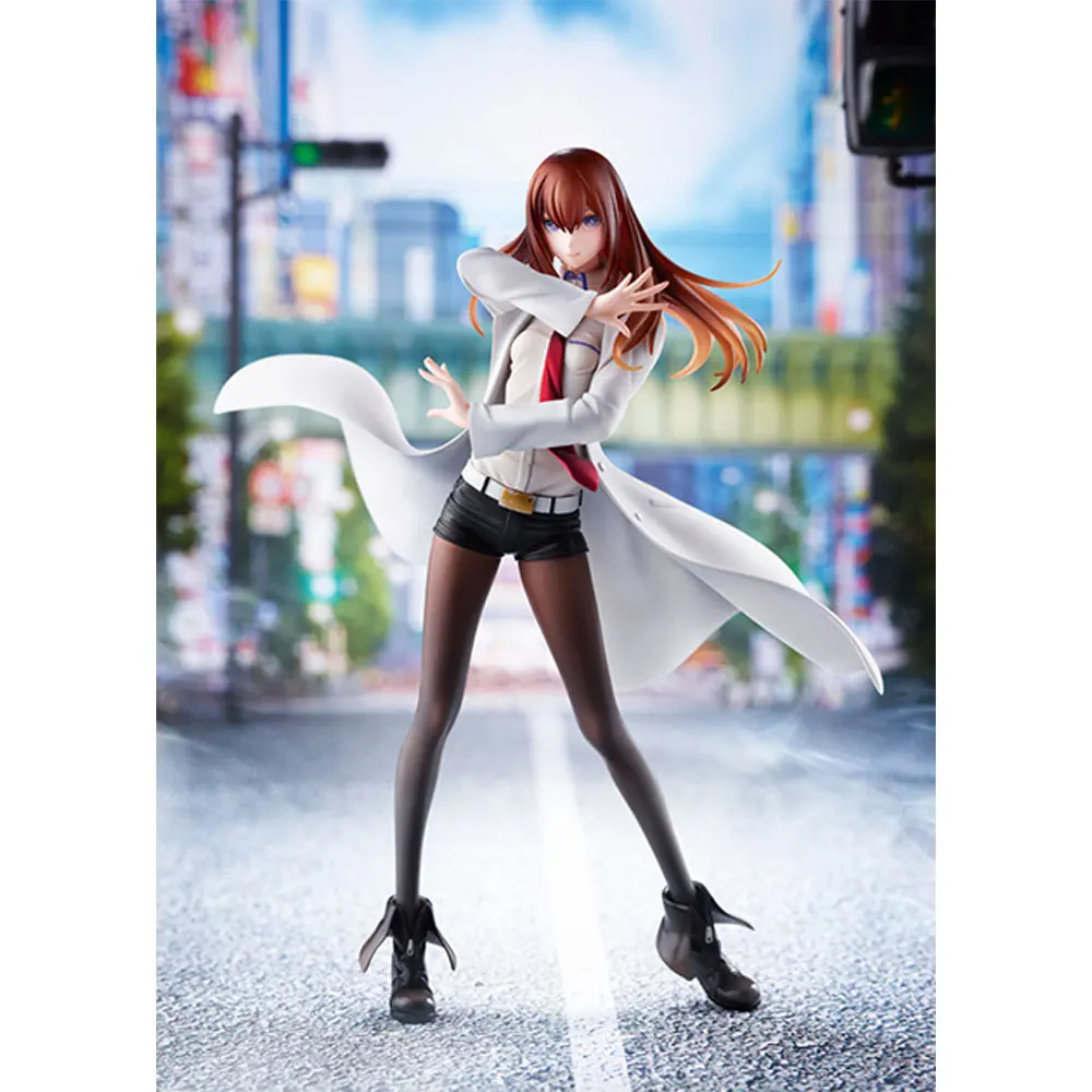 22CM Anime Steins;Gate Figur Makise Kurisu Stehende Animation Modell Spielzeug Geschenk Sammlung Dekorative Ornamente PVC