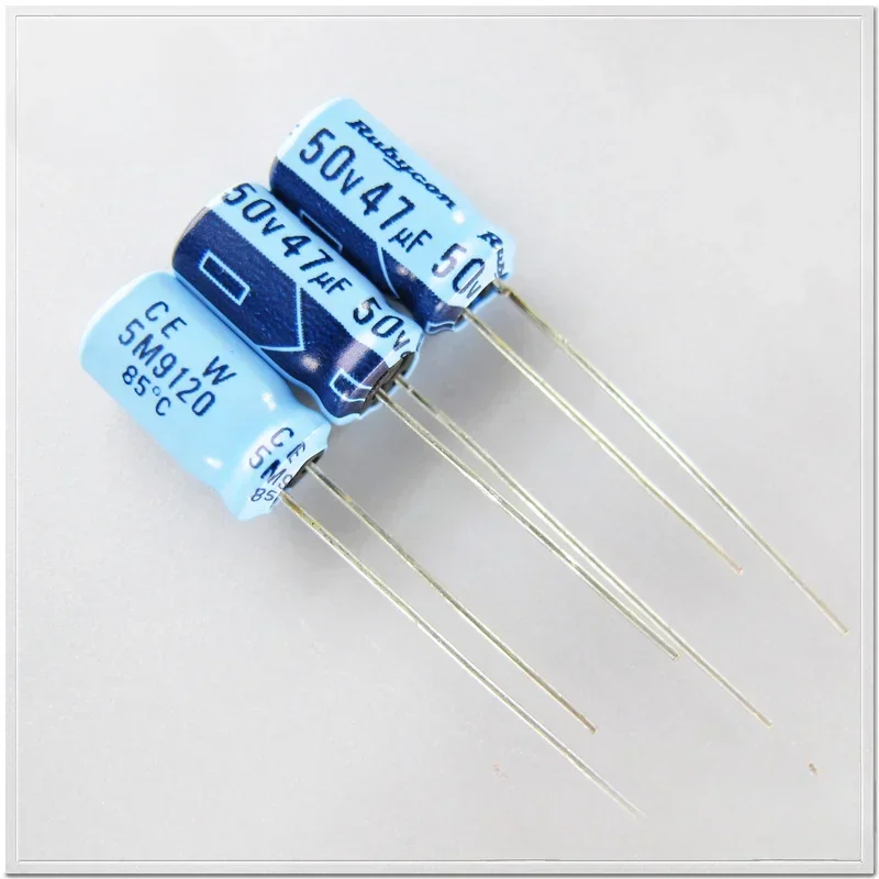 10Pcs/100pcs Rubycon TWSS (CEW) blue 50V47uF electrolytic capacitor 6.3X11mm