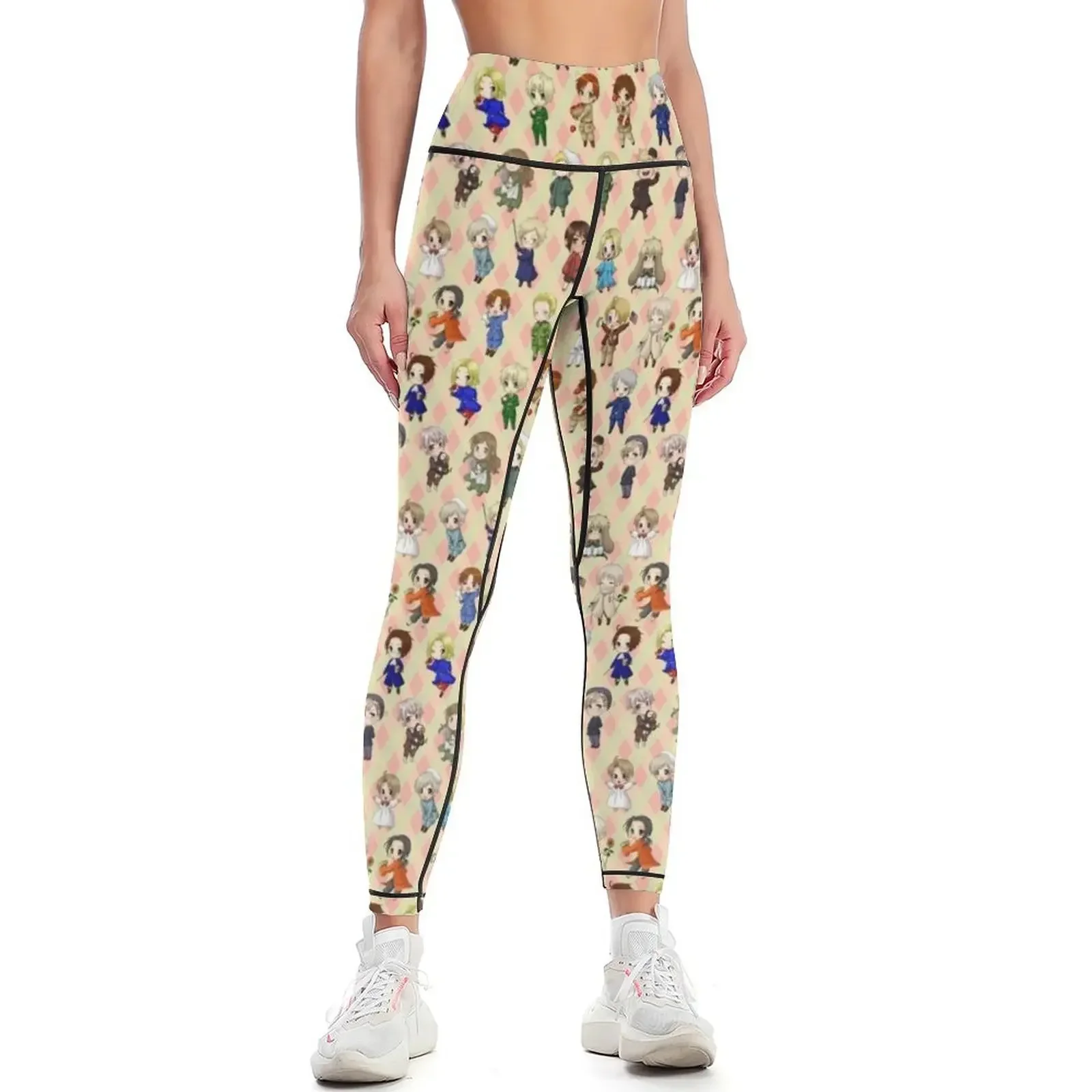 

Hetalia World! Leggings sports woman gym Sports pants woman gym top Sports female Womens Leggings