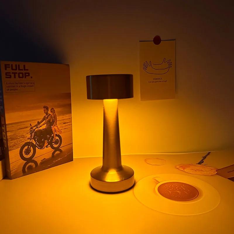 Touch Led Rechargeable Table Lamp Creative Restaurant Bar Tea Table Lamp Outdoor Night Light Decorative Table Lamp In Living Roo