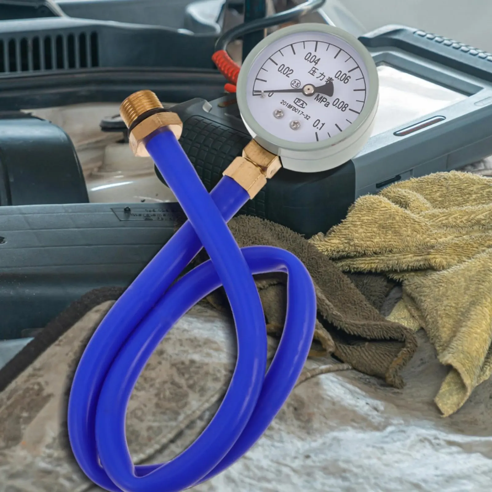 Catalytic Converter Clog Tester Professional Grade Exhaust Rear Pressure Tester for Professionals, Garage