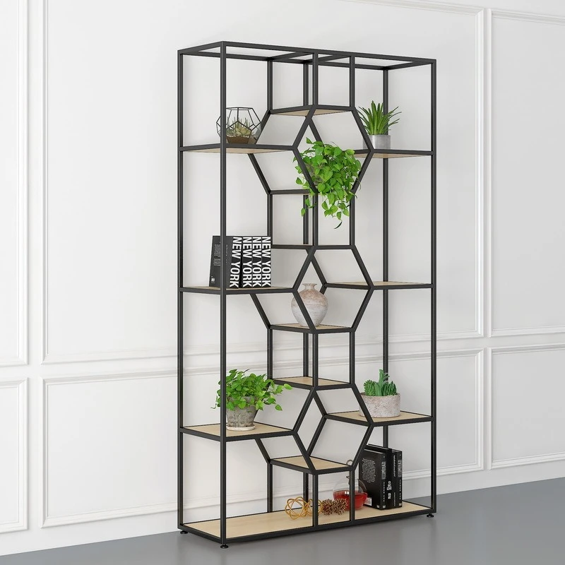 Household Living Room Study Iron Art Bookshelf Company Office Shelf