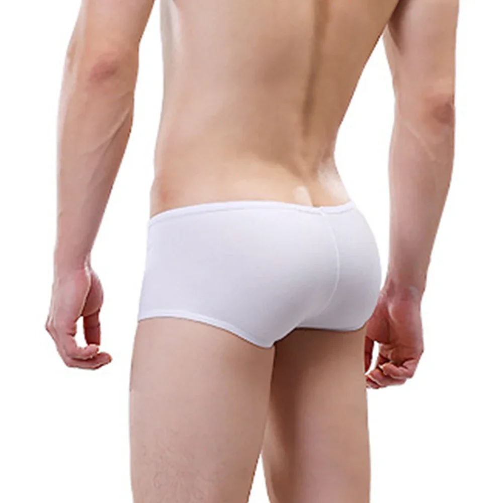 

Seamless Boxer Briefs Large Low Rise Man Men Panites Bag Breathable Panties Sexy Shorts Trunk U-Bulge Undepants
