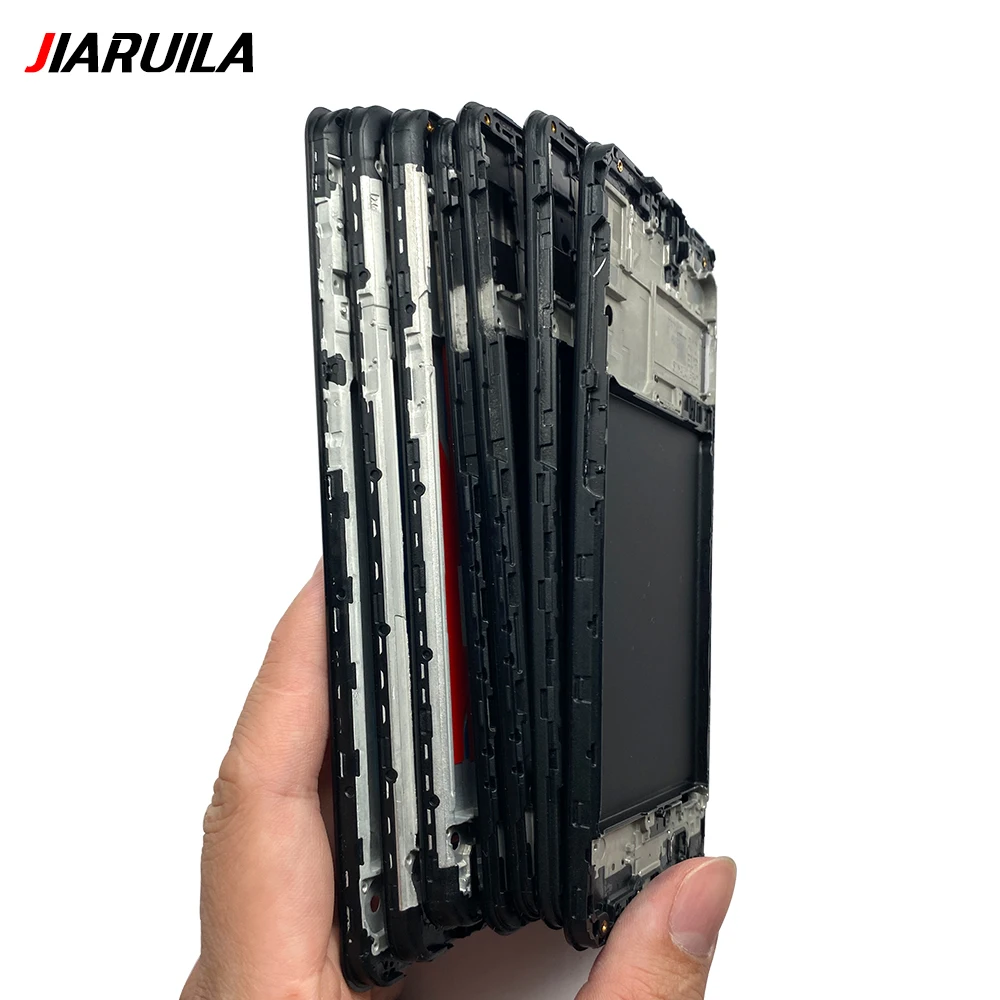 Front Housing LCD Screen Middle Frame Cover Bezel Plate Parts For Samsung A01 A10 A10S A20S A21 A30 A30S A31 A40 A50 A50S A70