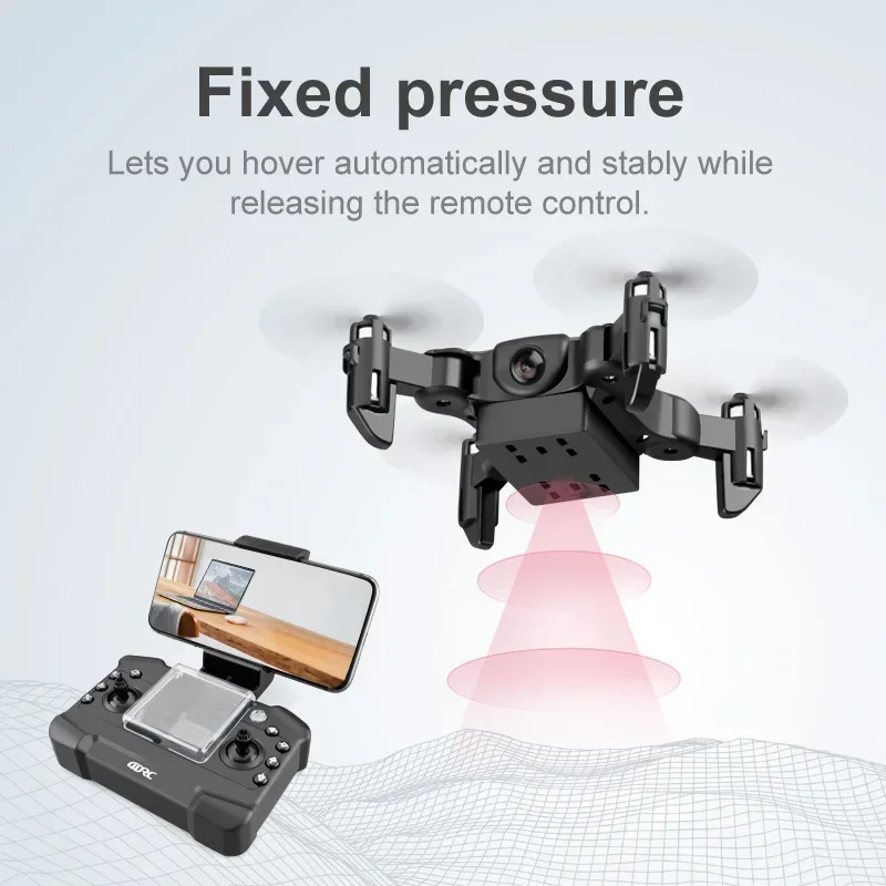 4DRC V2 Mini Drone HD Camera Handheld Camera Voice WiFi versione controllo nero e grigio pieghevole a quattro assi aereo RC Drone Toy