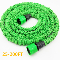 Magic Watering Hose Flexible Expandable Garden Hose Reels Water Hose Pipe Quick Connector Valve Blue Green US/EU 25FT-200FT