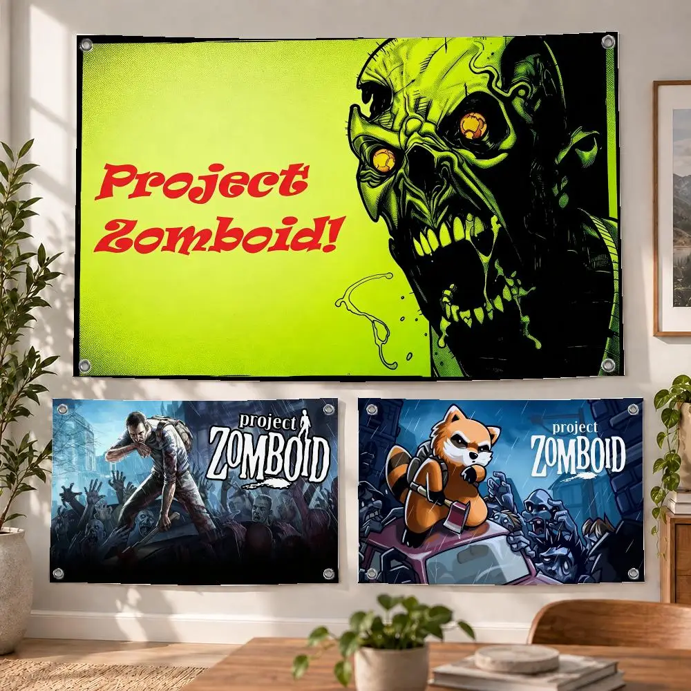 Game Survival Project Zomboid Flags Decorative Flag Banner Indoor Bedroom Dorm Gaming Room Wall Party Club Decor Fan Gift