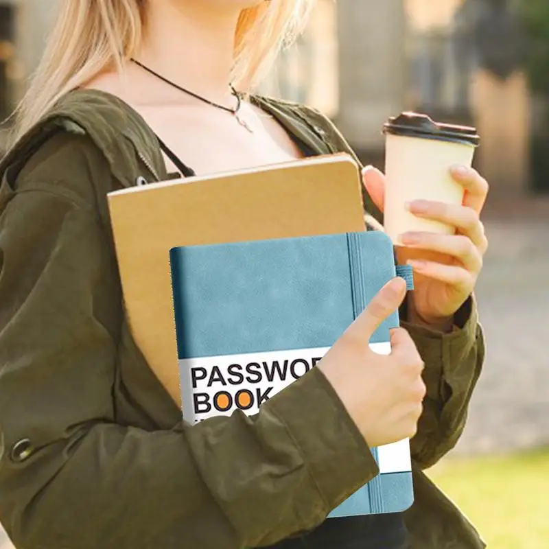 كتاب تسجيل كلمة المرور، موقع Keeper، كتاب آمن بكلمة مرور مع علامات تبويب أبجدية، دفتر ملاحظات لسجل عنوان الجيب لتفاصيل الحساب