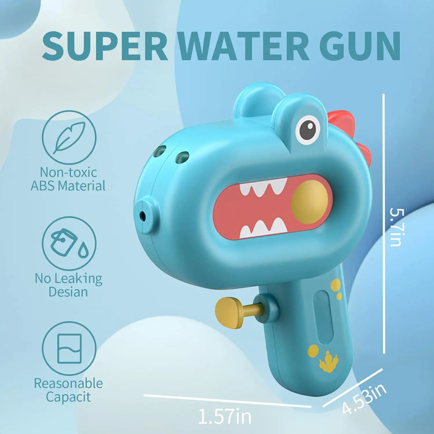 Animal Water Guns Toy for Kids, Summer Squirt Guns for 3+ Boys Girls Adults, Animal Shape Water Pistol for Summer Outdoor Play