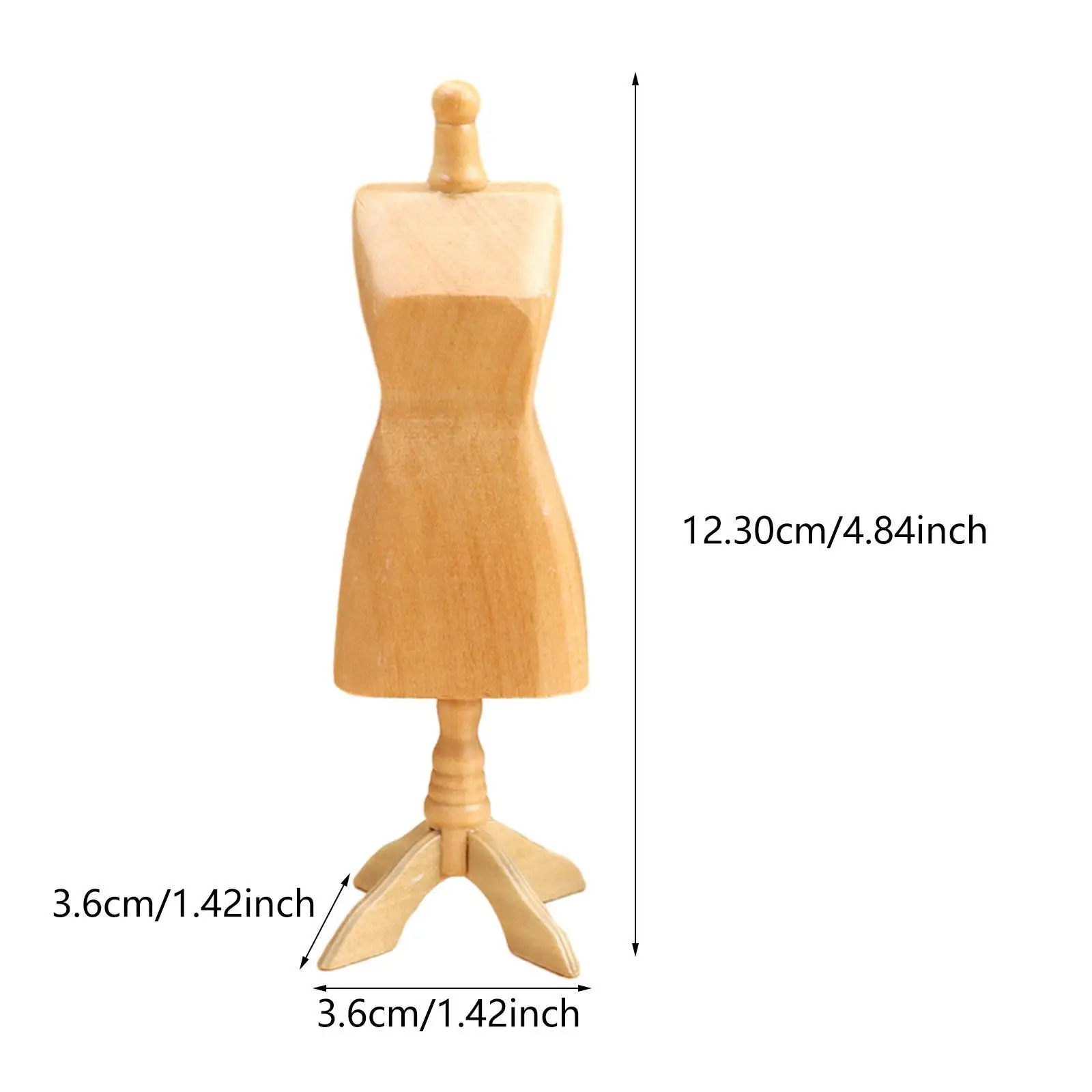 Casa de muñecas a escala 1:12, modelo en miniatura, colgador de collar, maniquí, soporte de joyería independiente, organizador de joyería para decoración Diorama