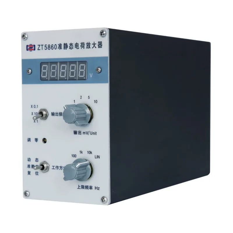 Charge amplifiers for piezoelectric sensors have multiple low-passes built in