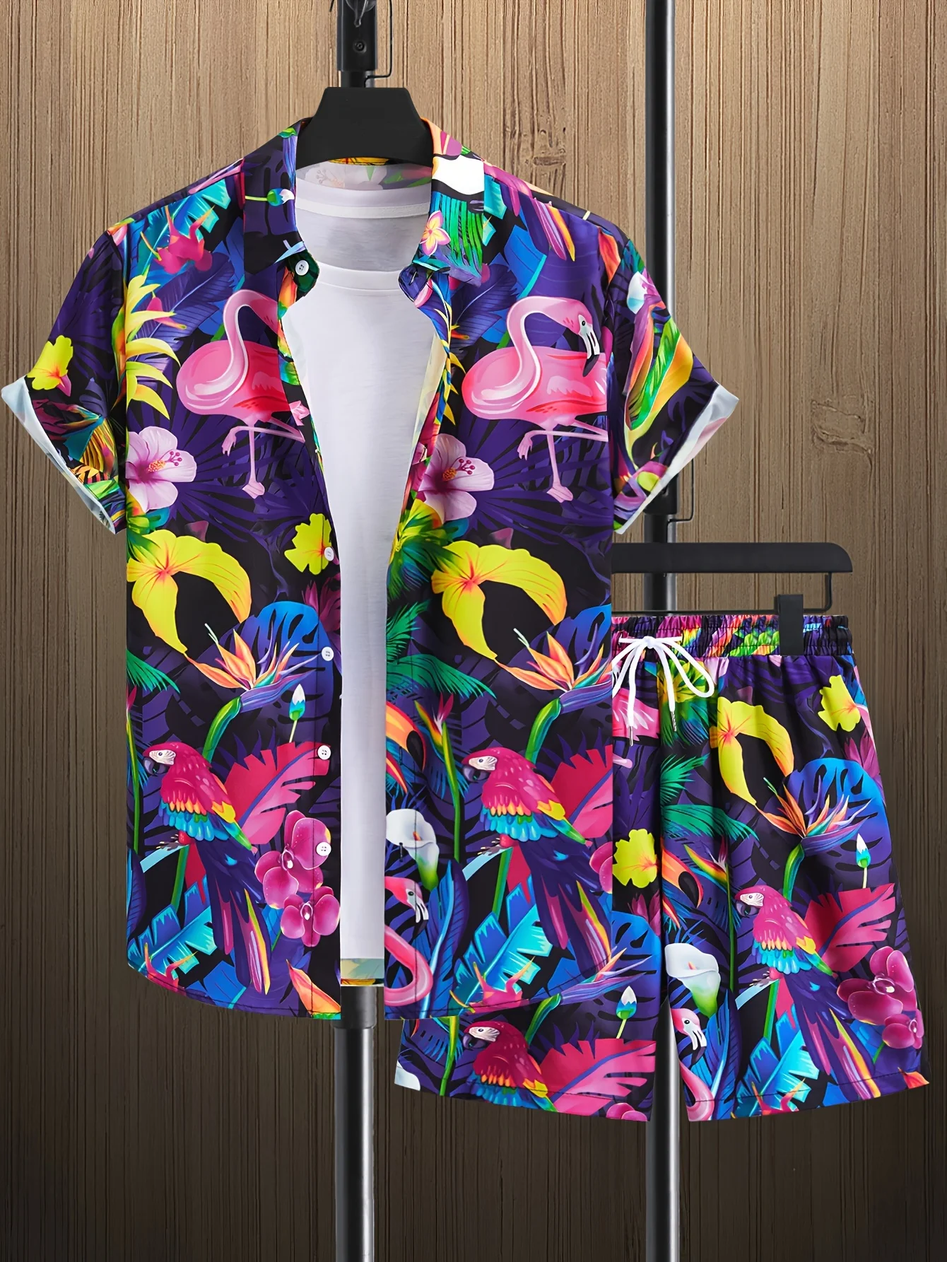 Beach Shirt Hawaiian - Set coordinato da uomo con grafica