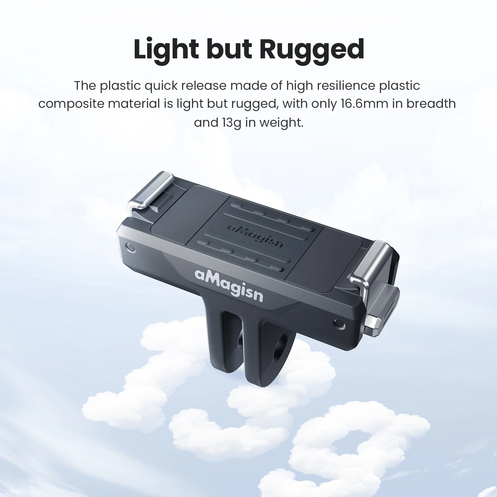 aMagisn Adattatore in plastica per montaggio a sgancio rapido a doppia direzione con artigli in acciaio inossidabile per accessori DJI Osmo Nano / Action 6