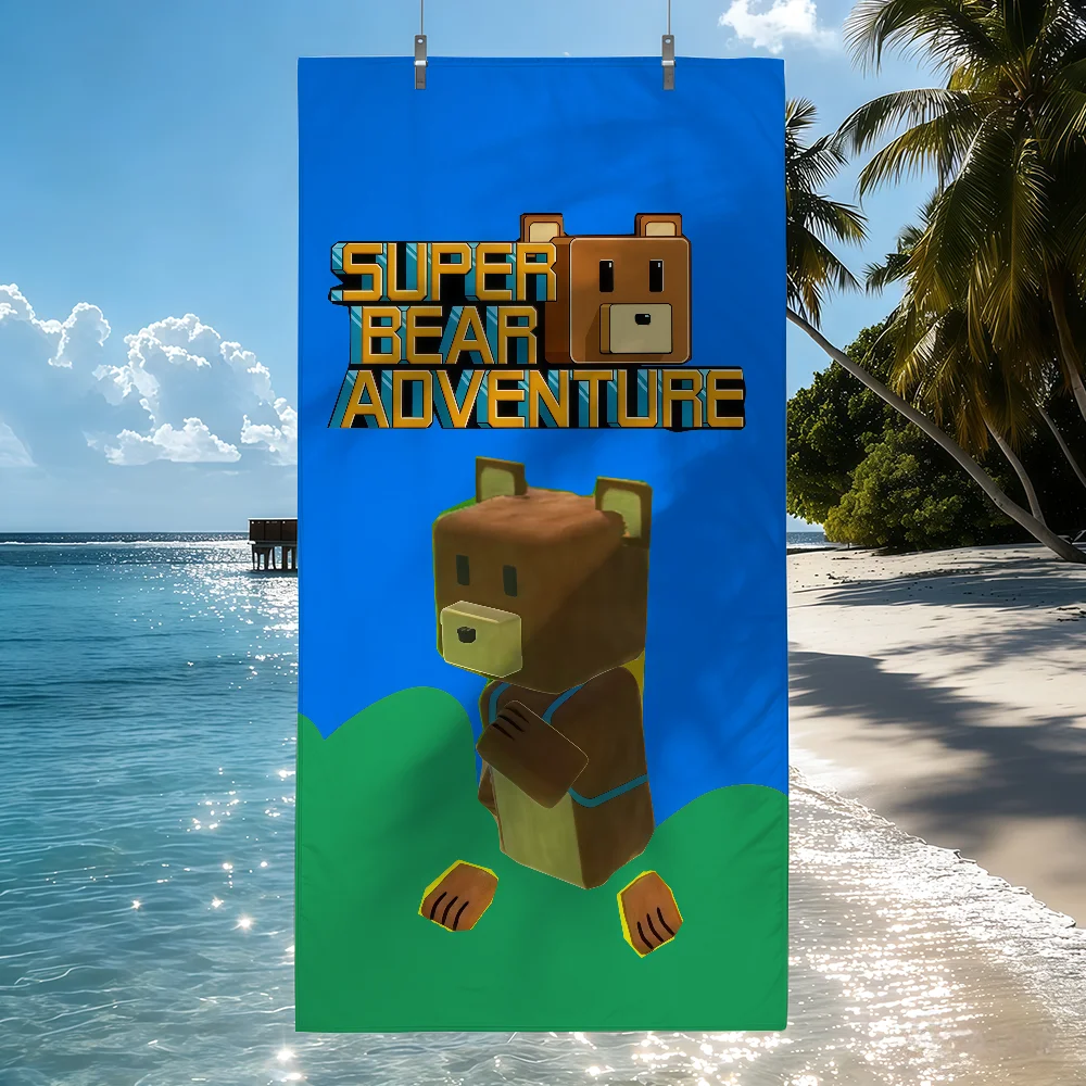 Game S-Super Bear A-Adventure Towel Drying Bath Towel Applicable To Light Swimming Camping Yoga Beach Out