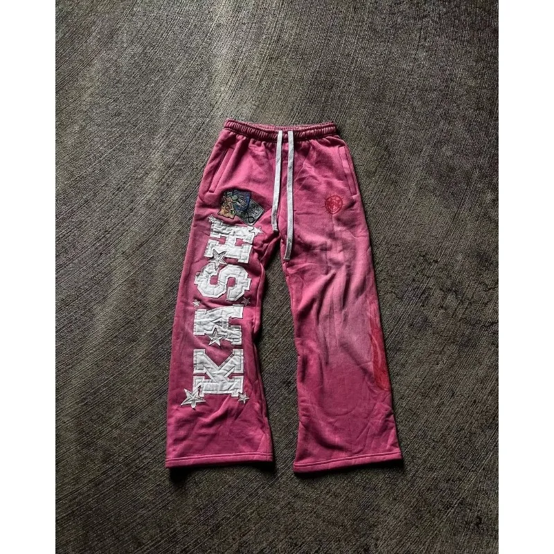 2026 Sommer Mode Retro Gothic Punk Stil Herren 3D-gedruckte Sport- und Freizeithose mit geradem Bein Streetwear Herren Loose-Fit-Hose