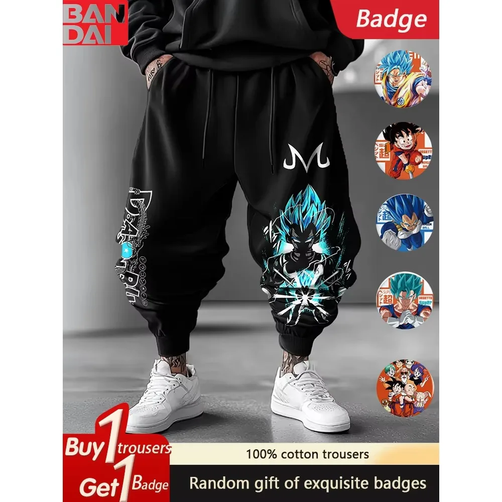 

Dragon Ball японского аниме Гоку окружающие хлопковые свободные уличные повседневные брюки для мужчин и женщин колготки в стиле хип-хоп событие