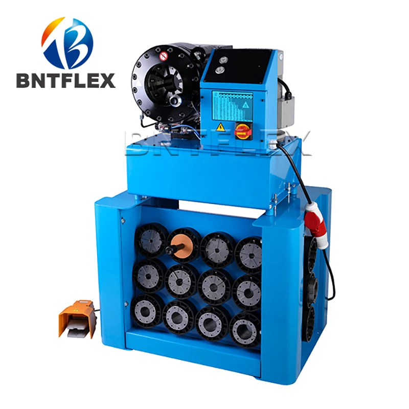 BNTP32 Quick Change Tool ! CE 1/4-2 1/2'' Inches 12Set Free Dies Portable Hydraulic Hose Crimping Machine