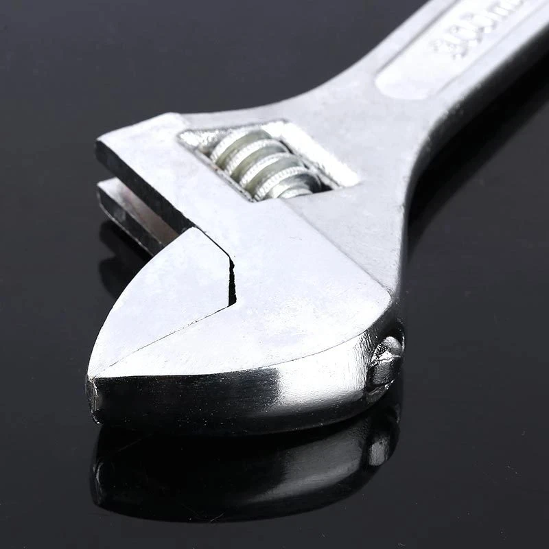 Universal Multifunctional Activity Short Handle Large Opening Adjustable Wrench Plumbing Installation Bathroom image 4