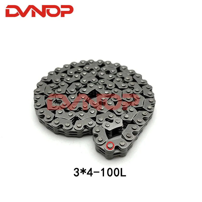 3*4 100L Motorcycle Time Cam Timing Chain For 250cc KAYO t6 k6 NC250 ZS177MM KAYO BSE J5 rx3