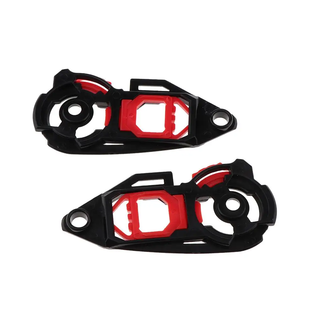 Shield Visor Gear Plate Set Plastic Base Plate Replacement for Helmet Ratchet Plug and Play Easy Install