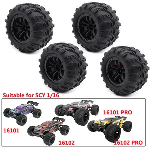 4 Buah / Banyak Ban Roda Truk Monster Hex 12mm untuk SCY 16101 Pro 16102 Pro 1: 16 Suku Cadang Peningkatan Mobil RC Off Road 6034 8 roda truk monster rc penjualan terbaik - №