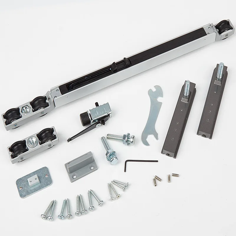 

Сверхтонкий алюминиевый каркасный дверной доводчик с гидравлическим демпфирующим роликом, двусторонний буферный кронштейн, бесшумный кронштейн для раздвижных дверей