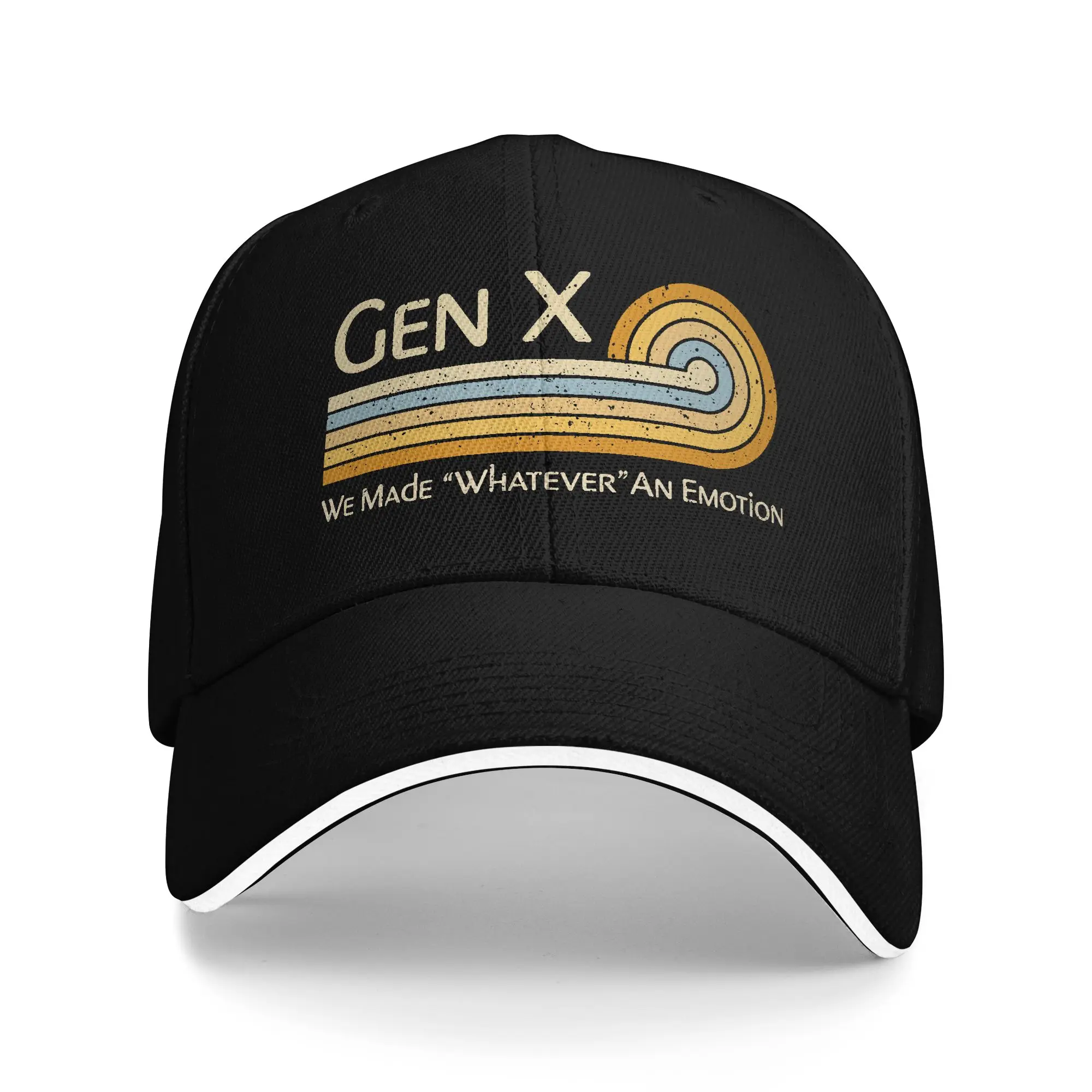 Men Women Funny Gen X- We Made Whatever an Emotion 1980s  Hats Cool Baseball Cap  Trucker Hat Golf Headewear Adjustable